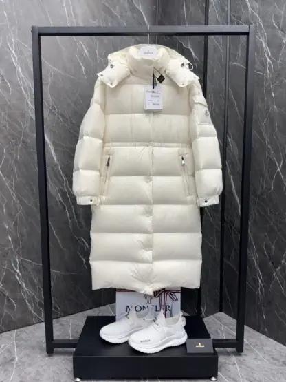 REPLICA MONCLER CAVETTAZ HOODED LONG DOWN JACKET #3819 - Image 4
