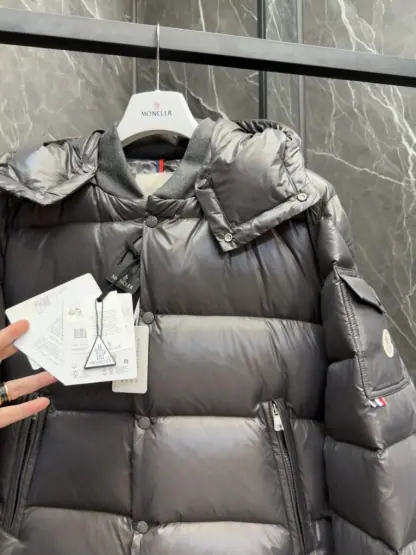 REPLICA MEN'S MONCLER DARK GRAY MALJASSET SHORT DOWN JACKET #3770 - Image 3