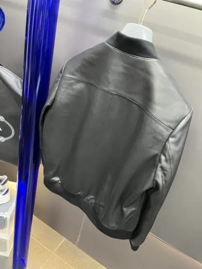Replica Men's Prada Nappa leather bomber jacket #3757 - Image 13