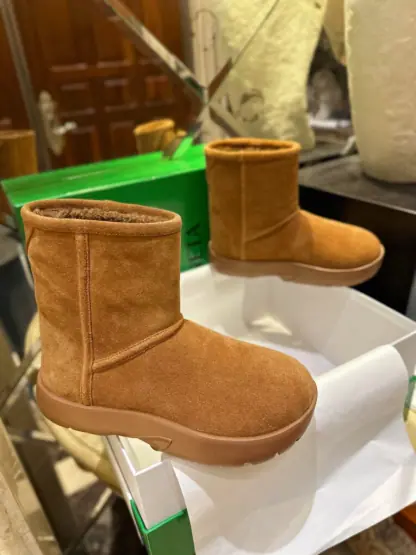 Replica Bottega Veneta Snap Ankle Boot Caramel For Women #3800 - Image 4