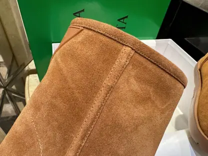 Replica Bottega Veneta Snap Ankle Boot Caramel For Women #3800 - Image 14