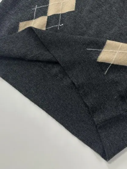 Replica Miu Miu Cashmere knit polo shirt Grey #3890 - Image 9
