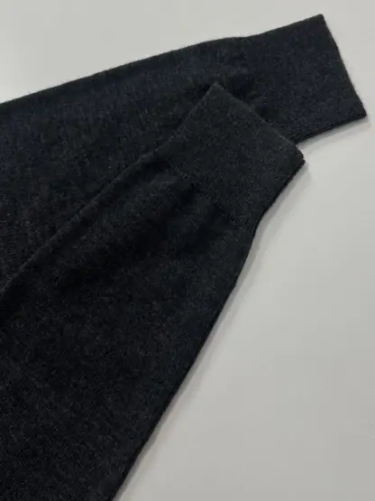 Replica Miu Miu Cashmere knit polo shirt Grey #3890 - Image 7