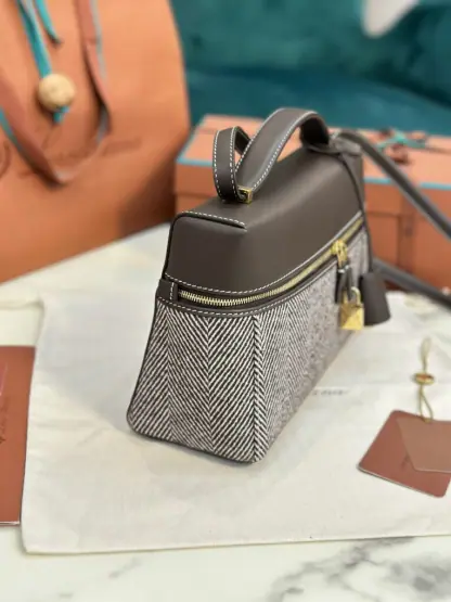 Loro Piana 2024 Extra Bag L27 Replica Virgin Wool Shoulder Bag Crossbody Bag #3759 - Image 9