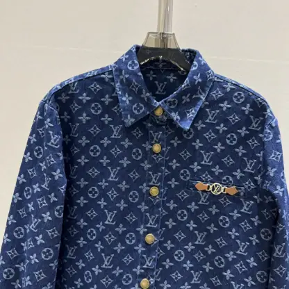 Replica Louis Vuitton Women's Denim Shirts 2024S #3758 - Image 2
