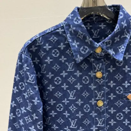 Replica Louis Vuitton Women's Denim Shirts 2024S #3758 - Image 4