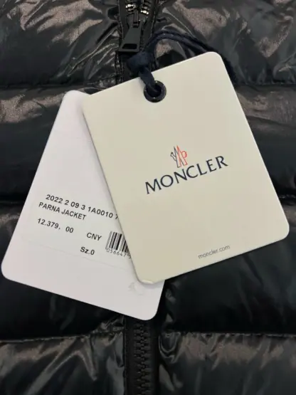 REPLICA MONCLER MOKA LONG DOWN JACKET BLACK #3897 - Image 4