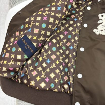 Replica Louis Vuitton Embroidered Varsity Jacket For Men 1AFPWZ #3857 - Image 7