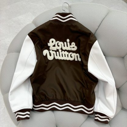 Replica Louis Vuitton Embroidered Varsity Jacket For Men 1AFPWZ #3857 - Image 2