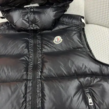 REPLICA MEN'S MONCLER TIBB DOWN GILET VEST BLACK #3775 - Image 2