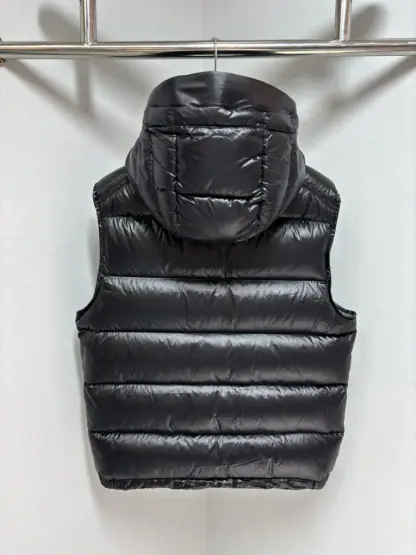 REPLICA MEN'S MONCLER TIBB DOWN GILET VEST BLACK #3775 - Image 7