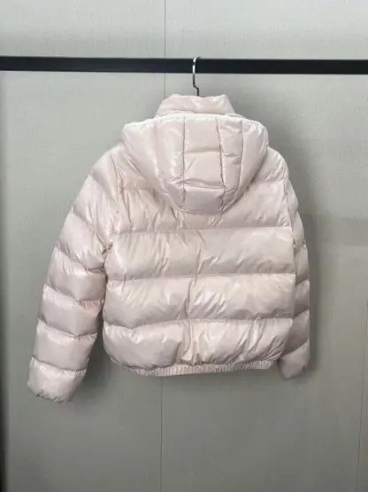 REPLICA MONCLER ANDRO HOODED SHORT DOWN JACKET PINK #3874 - Image 3