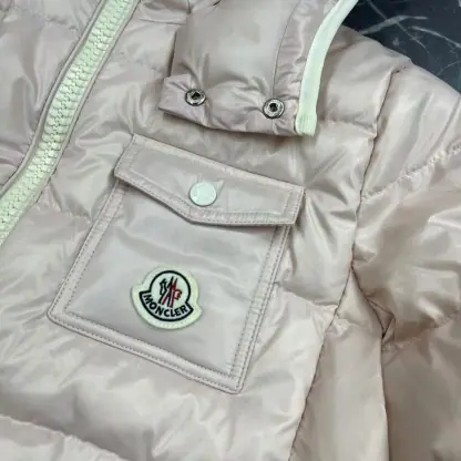 REPLICA MONCLER ANDRO HOODED SHORT DOWN JACKET PINK #3874 - Image 8