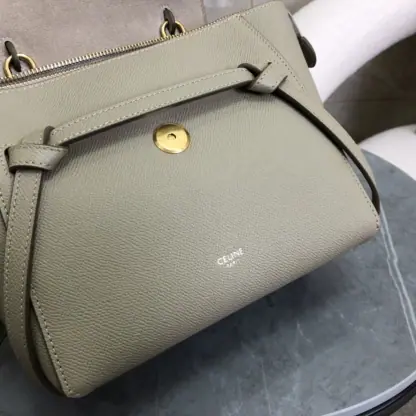 REPLICA CELINE NANO BELT BAG IN GRAINED CALFSKIN LIGHT TAUPE #3930 - Image 7