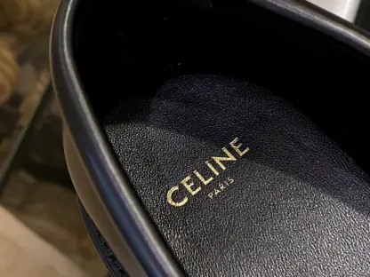REPLICA CELINE MARGARET LOAFER WITH TRIOMPHE CHAIN IN POLISHED BULL #3923 - Image 14
