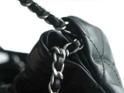 REPLICA CHANEL 22 MINI HANDBAG CALFSKIN BLACK & SLIVER HARDWARE 2025 #4043 - Image 8