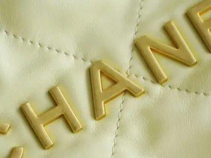 REPLICA CHANEL 22 MINI HANDBAG CALFSKIN LIGHT YELLOW 2025 #4040 - Image 15
