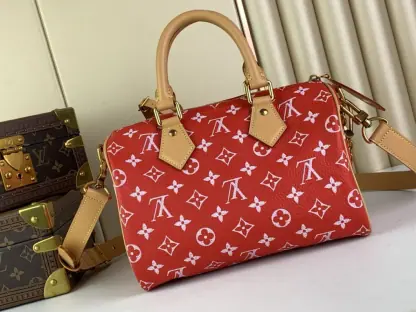 Replica Louis Vuitton Speedy P9 Bandoulière 25 M24425 Red #3997 - Image 8