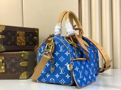 Replica Louis Vuitton Speedy P9 Bandoulière 25 M24424 Blue #3995 - Image 8