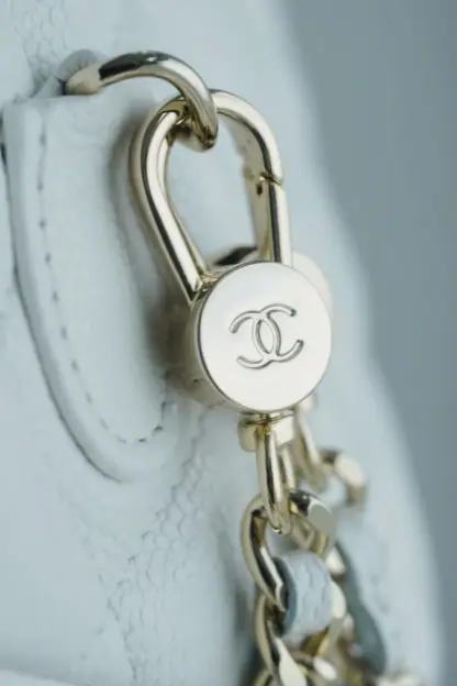 REPLICA CHANEL CLASSIC MINI BACKPACK CAVIAR WHITE #4035 - Image 16