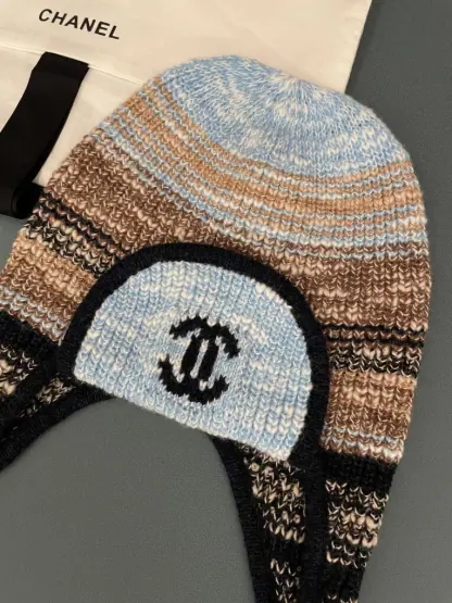 Replica CHANEL Wool Skiing Hat Multicolor 2025 #4085 - Image 4