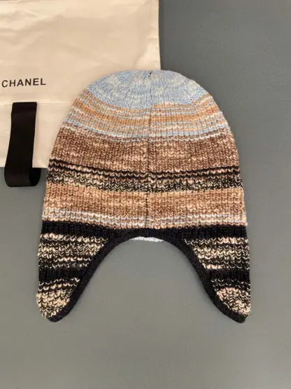 Replica CHANEL Wool Skiing Hat Multicolor 2025 #4085 - Image 3