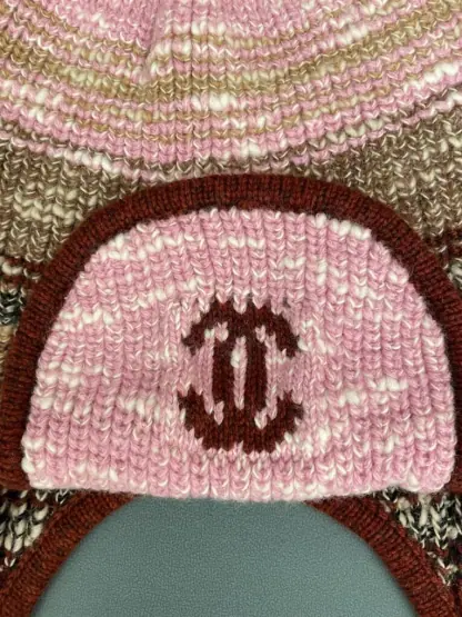 Replica CHANEL Wool Skiing Hat Multicolor 2025 #4084 - Image 5