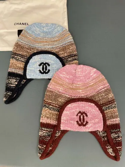 Replica CHANEL Wool Skiing Hat Multicolor 2025 #4084 - Image 4