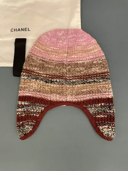 Replica CHANEL Wool Skiing Hat Multicolor 2025 #4084 - Image 2