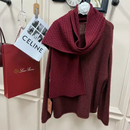Replica Loro Piana Vallé Scarf Cashmere Weathering Steel Melange #4014 - Image 4