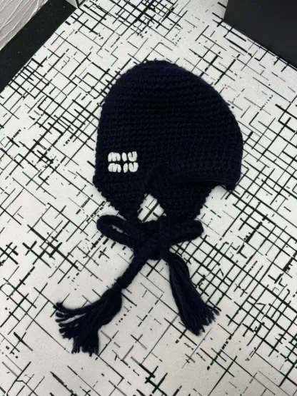 Replica Miu Miu Wool trapper hat with Scarf #4079 - Image 14