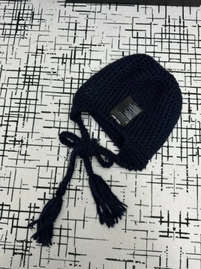Replica Miu Miu Wool trapper hat with Scarf #4079 - Image 11