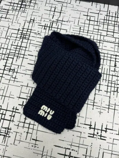 Replica Miu Miu Wool trapper hat with Scarf #4079 - Image 8