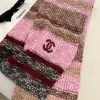 Replica CHANEL Wool & Cashmere  Pink & Multicolor Scarf #4089 - Image 3