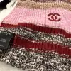 Replica CHANEL Wool & Cashmere  Pink & Multicolor Scarf #4089 - Image 2