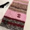 Replica CHANEL Wool & Cashmere  Pink & Multicolor Scarf #4089 - Image 7