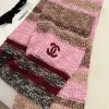 Replica CHANEL Wool & Cashmere  Pink & Multicolor Scarf #4089 - Image 6