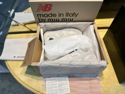 Replica New Balance X Miu Miu 530 SL suede and mesh sneakers #4030 - Image 2