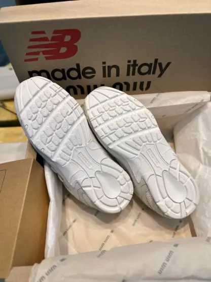 Replica New Balance X Miu Miu 530 SL suede and mesh sneakers #4030 - Image 3