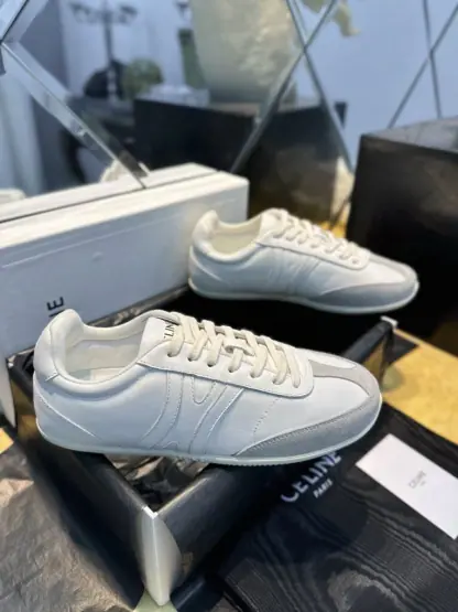 REPLICA CELINE JOGGER LOW LACE-UP SNEAKER IN CALFSKIN & SUEDE CALFSKIN #3924 - Image 19