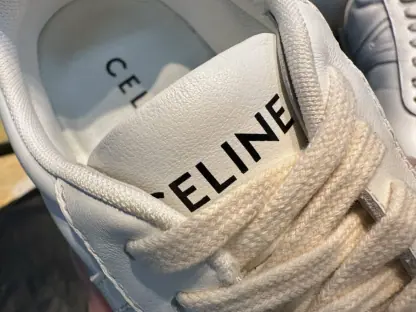 REPLICA CELINE JOGGER LOW LACE-UP SNEAKER IN CALFSKIN & SUEDE CALFSKIN #3924 - Image 9