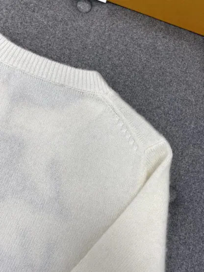 Replica Louis Vuitton Brushed Knit Jumper 1AGHCT White #3988 - Image 11