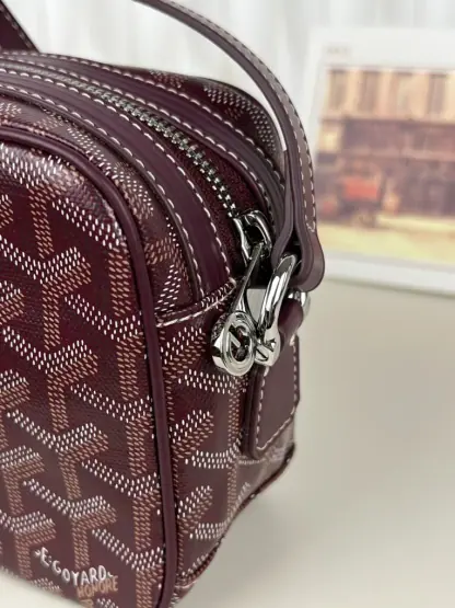 Replica Goyard Cap-Vert PM Bag Burgundy #4057 - Image 17