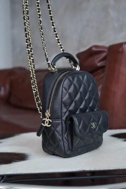REPLICA CHANEL CLASSIC MINI BACKPACK BLACK #4034 - Image 4