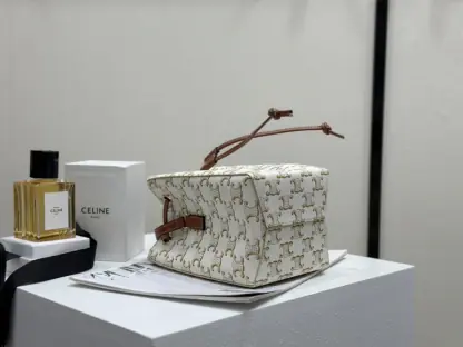 REPLICA CELINE MICRO SAILOR IN TRIOMPHE CANVAS AND CALFSKIN #3945 - Image 11