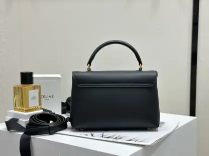 REPLICA CELINE TEEN NINO BAG IN SUPPLE CALFSKIN 118113 BLACK #3973 - Image 7