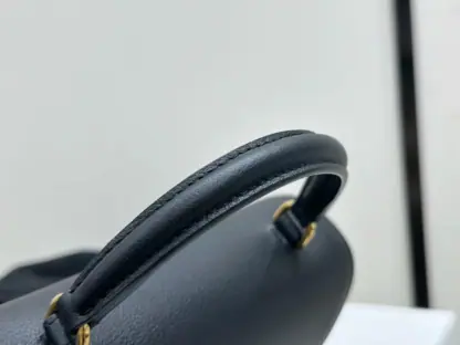 REPLICA CELINE TEEN NINO BAG IN SUPPLE CALFSKIN 118113 BLACK #3973 - Image 11