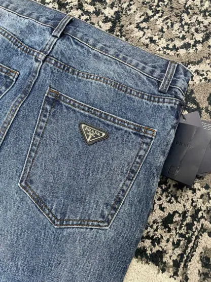 Replica Prada Men's Five-pocket denim jeans #4060 - Image 7