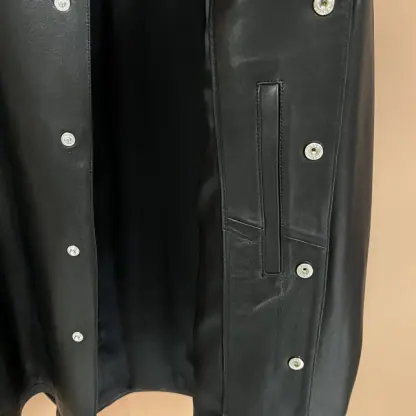Replica PRADA Nappa leather shirt 2025 With Buttons For Men #4005 - Image 2