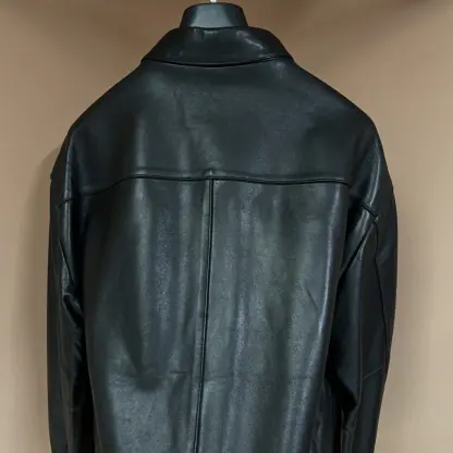 Replica PRADA Nappa leather shirt 2025 With Buttons For Men #4005 - Image 8